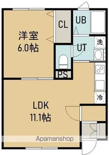 マンションT&KⅡ【2階】の間取り